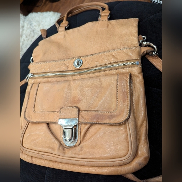 Roots Canada Brown distressed rustic leather convertible bag Large - Picture 14 of 15